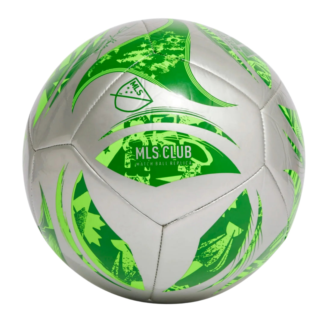 adidas MLS Club Ball 2025 - Silver/Green Balls - Third Coast Soccer