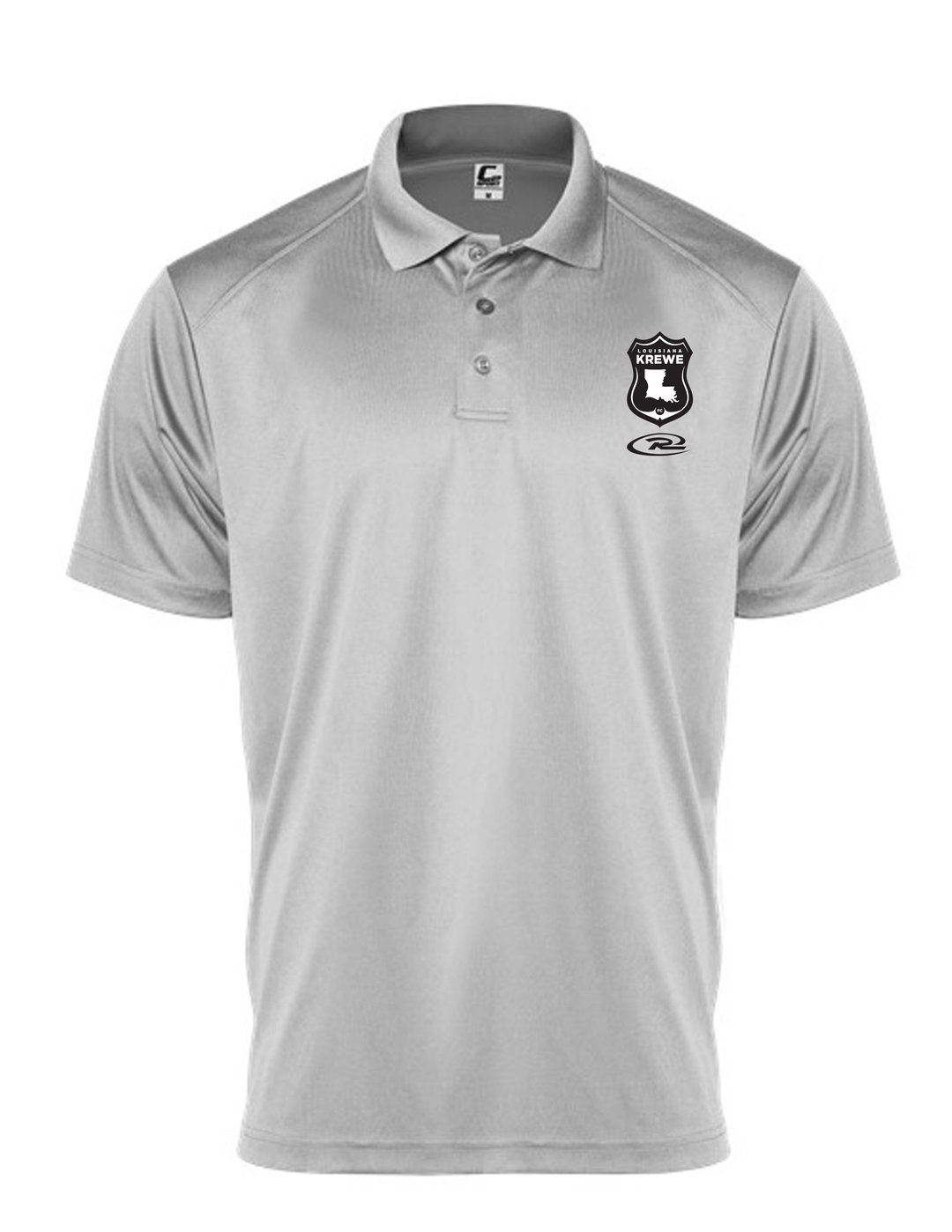 Badger LA Krewe Rush Polo - Silver LA Krewe Rush Spiritwear - Third Coast Soccer