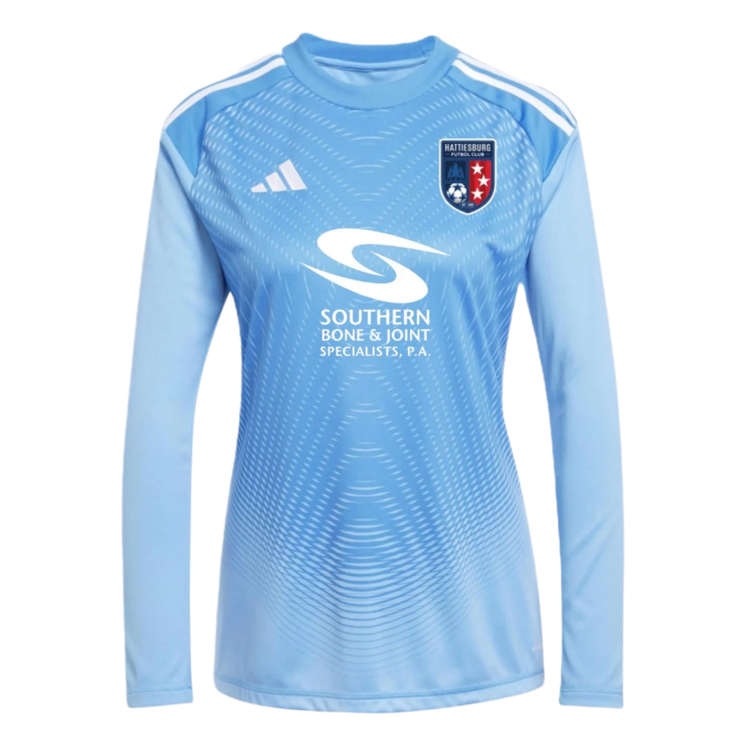 adidas HFC Women's Tiro 25 Competition Goalkeeper Jersey - Blue Burst Hattiesburg FC 2025-2027 - Third Coast Soccer
