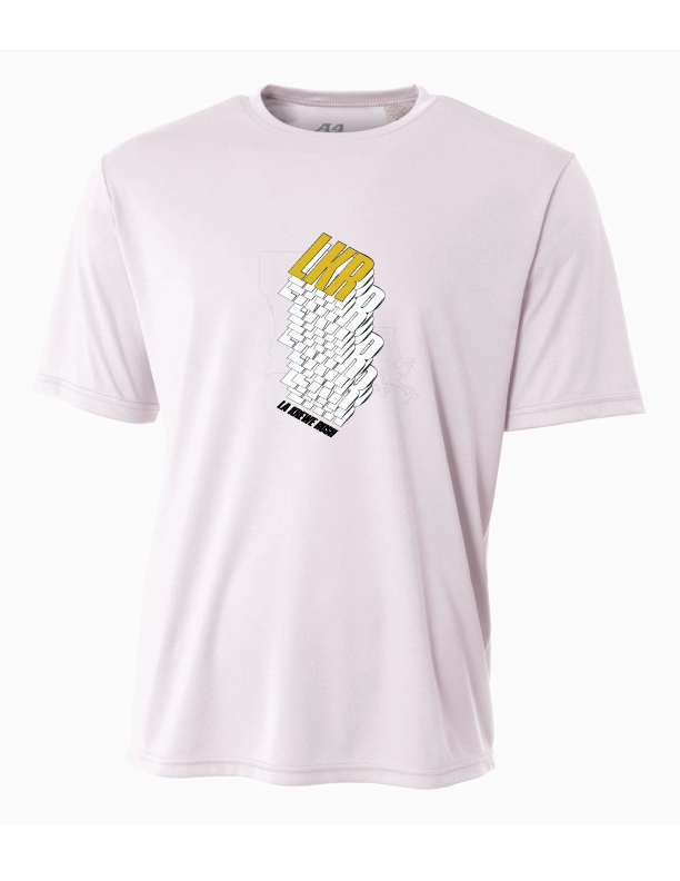 A4 LA Krewe-Rush Short-Sleeve Shirt Stack - Black, Silver Or White LA Krewe Rush Spiritwear White Mens Small - Third Coast Soccer