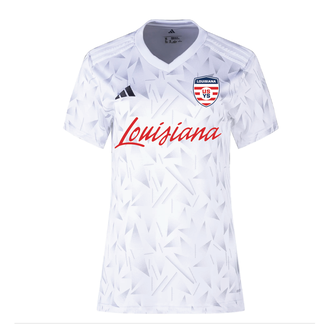 adidas Louisiana Select Women's Team Icon 25 Jersey - White Louisiana ODP 25 Sngl - Third Coast Soccer