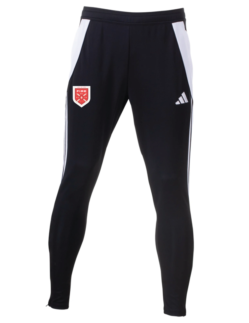 adidas Louisiana Fire Men's Tiro 24 Training Pant - Black/White Louisiana Fire 2024-2026 - Third Coast Soccer