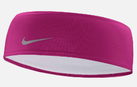 Nike DriFit Swoosh Headband 2.0 - Pink/Silver Player Accessories   - Third Coast Soccer