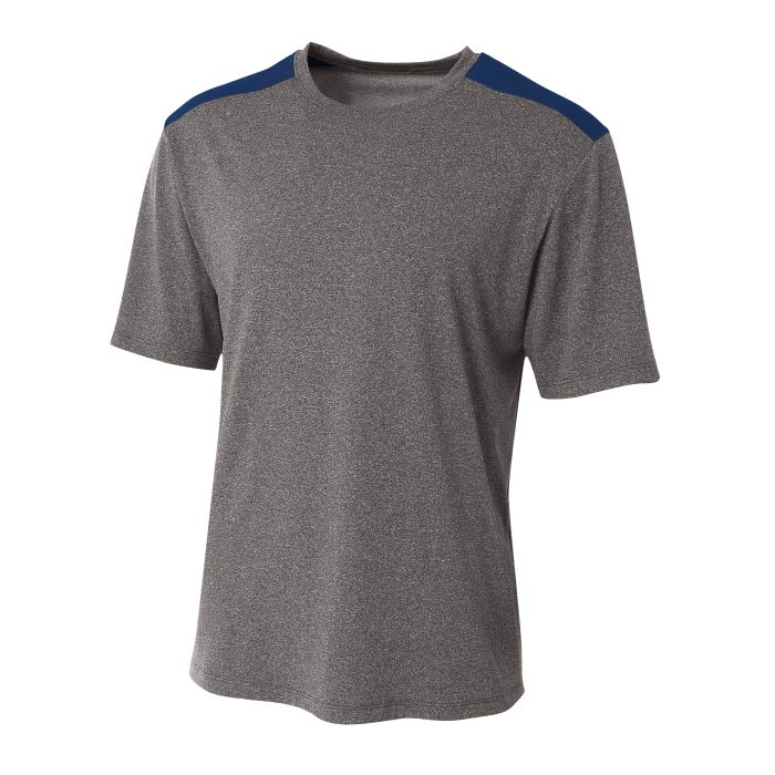A4 Tourney Heather SS Crew T-Shirts - Third Coast Soccer