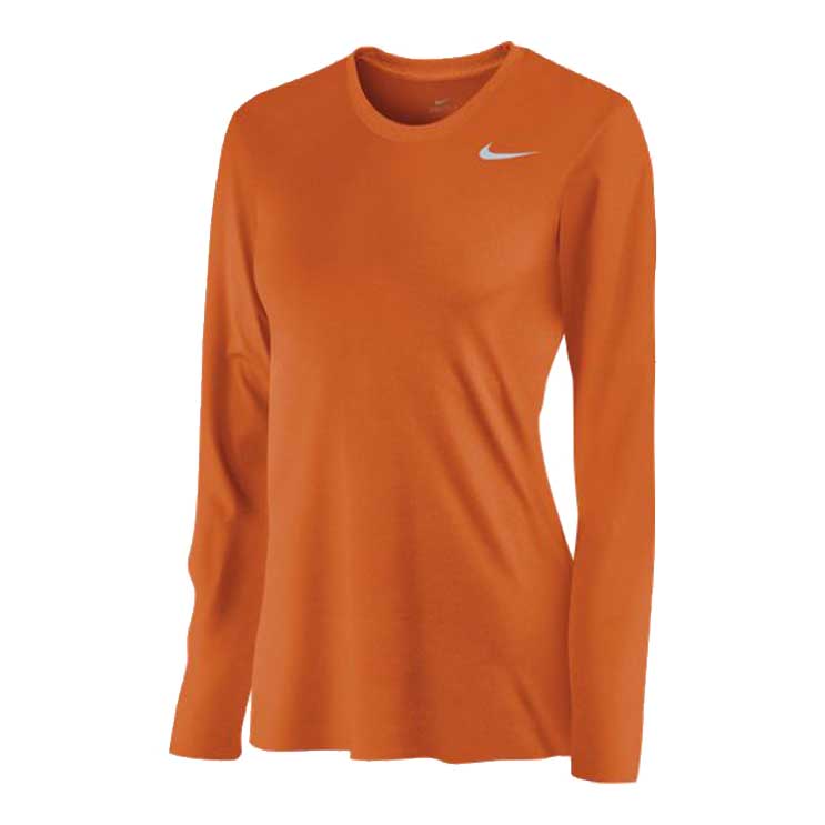Nike Women's Legend LS Tee Training Wear Desert Orange Womens XSmall - Third Coast Soccer