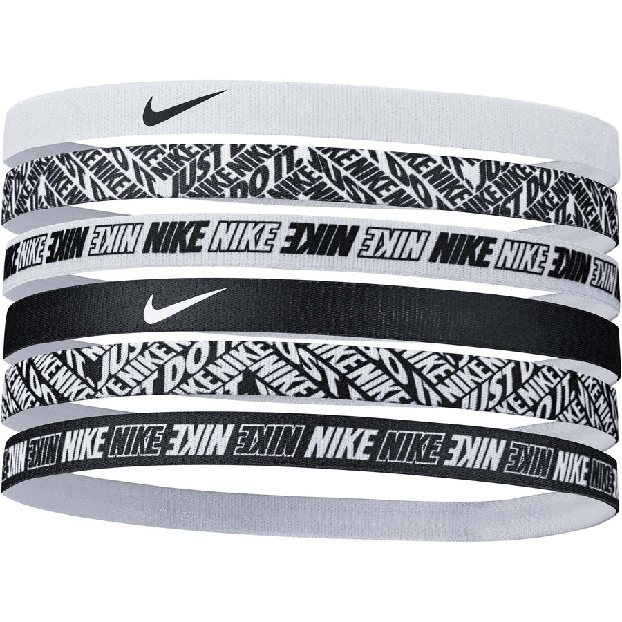 Nike Printed Headband 6 Pack - White Player Accessories   - Third Coast Soccer