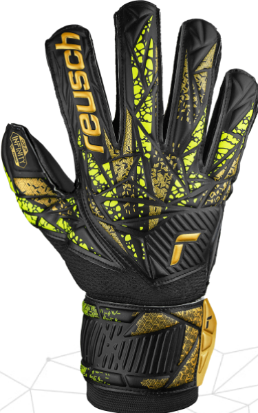 reusch Attrakt Infinity Finger Support Goalkeeper Glove Gloves   - Third Coast Soccer