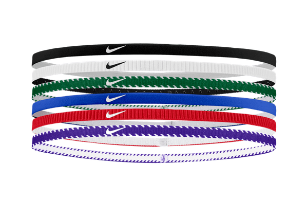 Nike Flex Classic Slim Headbands 6-Pack - Royal/University Red/White Player Accessories - Third Coast Soccer