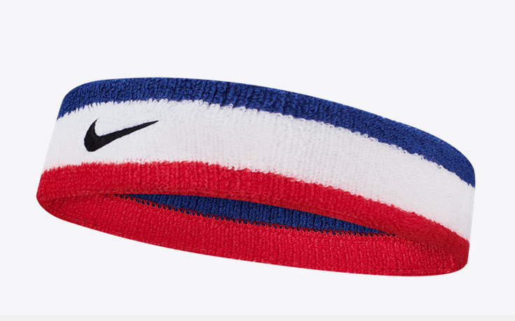 Nike Swoosh Headband - Habanero Red/Black Player Accessories - Third Coast Soccer