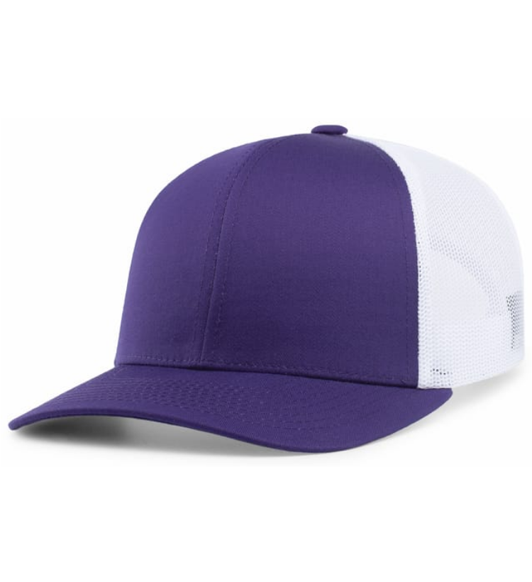 Pacific Headware Trucker Hat Hats Purple/White  - Third Coast Soccer