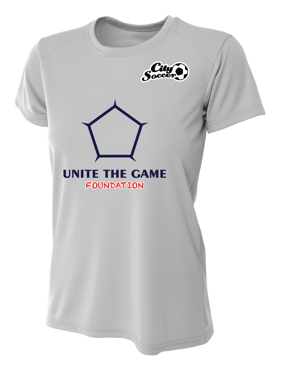 A4 City Soccer Women's Short-Sleeve Performance Shirt - Silver City Soccer - Third Coast Soccer