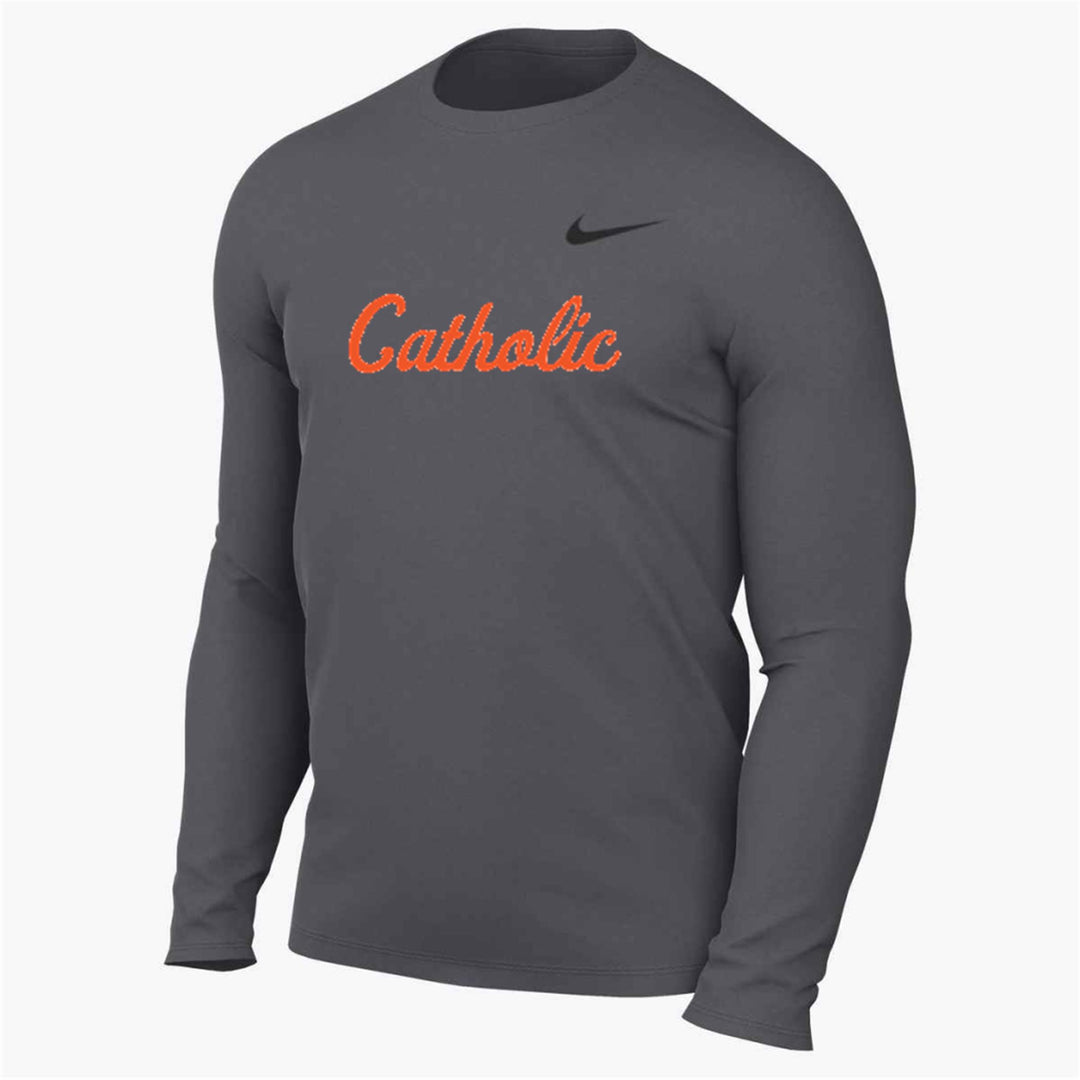 Nike Catholic BR Legend LS Top - Grey Catholic HS BR - Third Coast Soccer