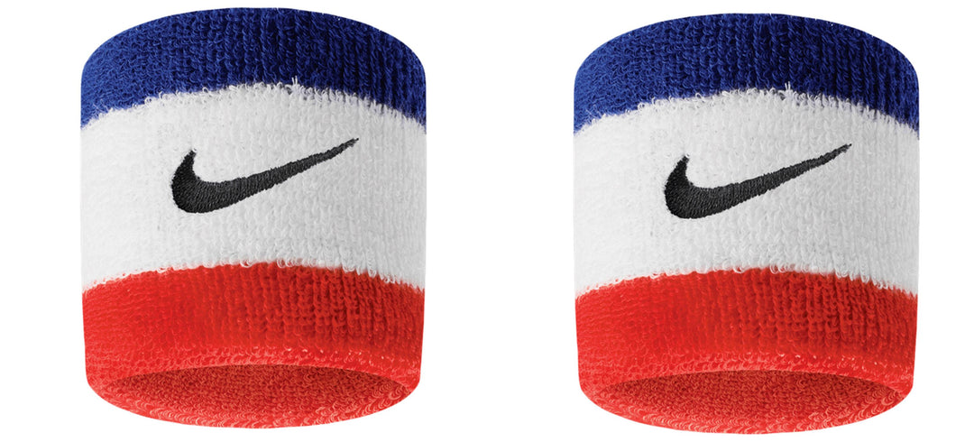 Nike Swoosh Wristbands 2-Pack - Habanero Red/White Player Accessories - Third Coast Soccer