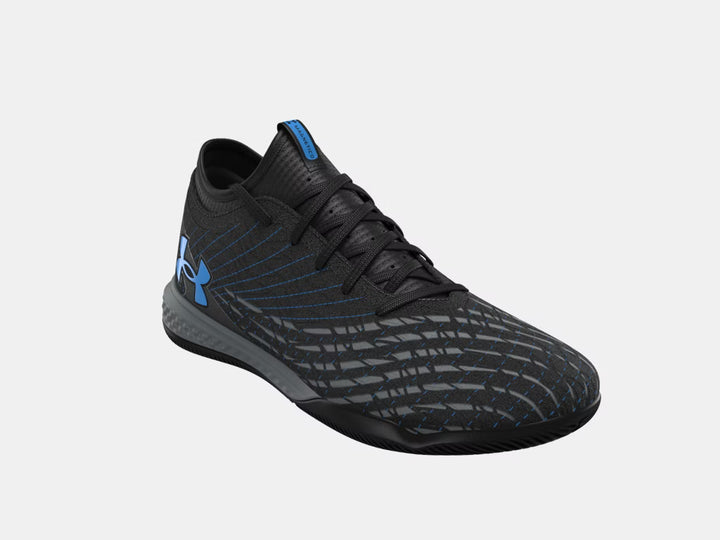 UA Magnetico Select 5 Indoor - Black/Blue Atlantis Mens Footwear Black Mens 5.5 - Third Coast Soccer