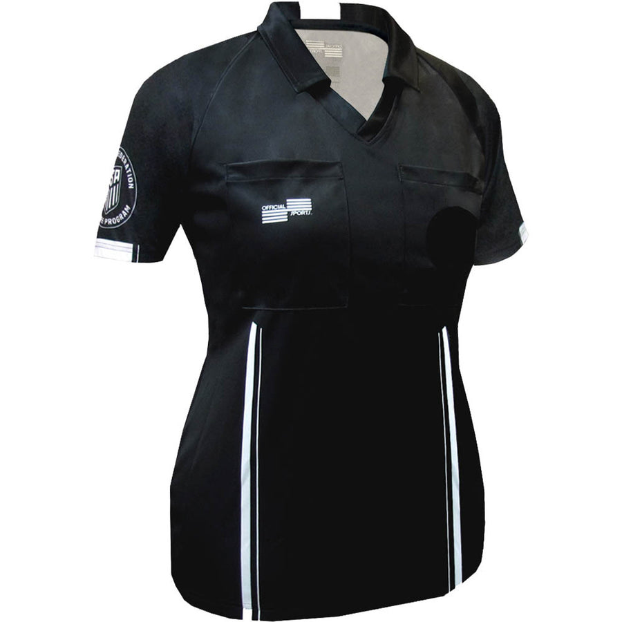 Official Sports USSF Women's Economy SS Jersey - Black Referee   - Third Coast Soccer