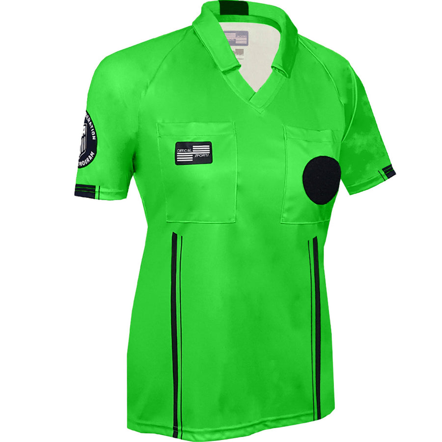 Official Sports USSF Women's Economy SS Jersey - Green Referee   - Third Coast Soccer