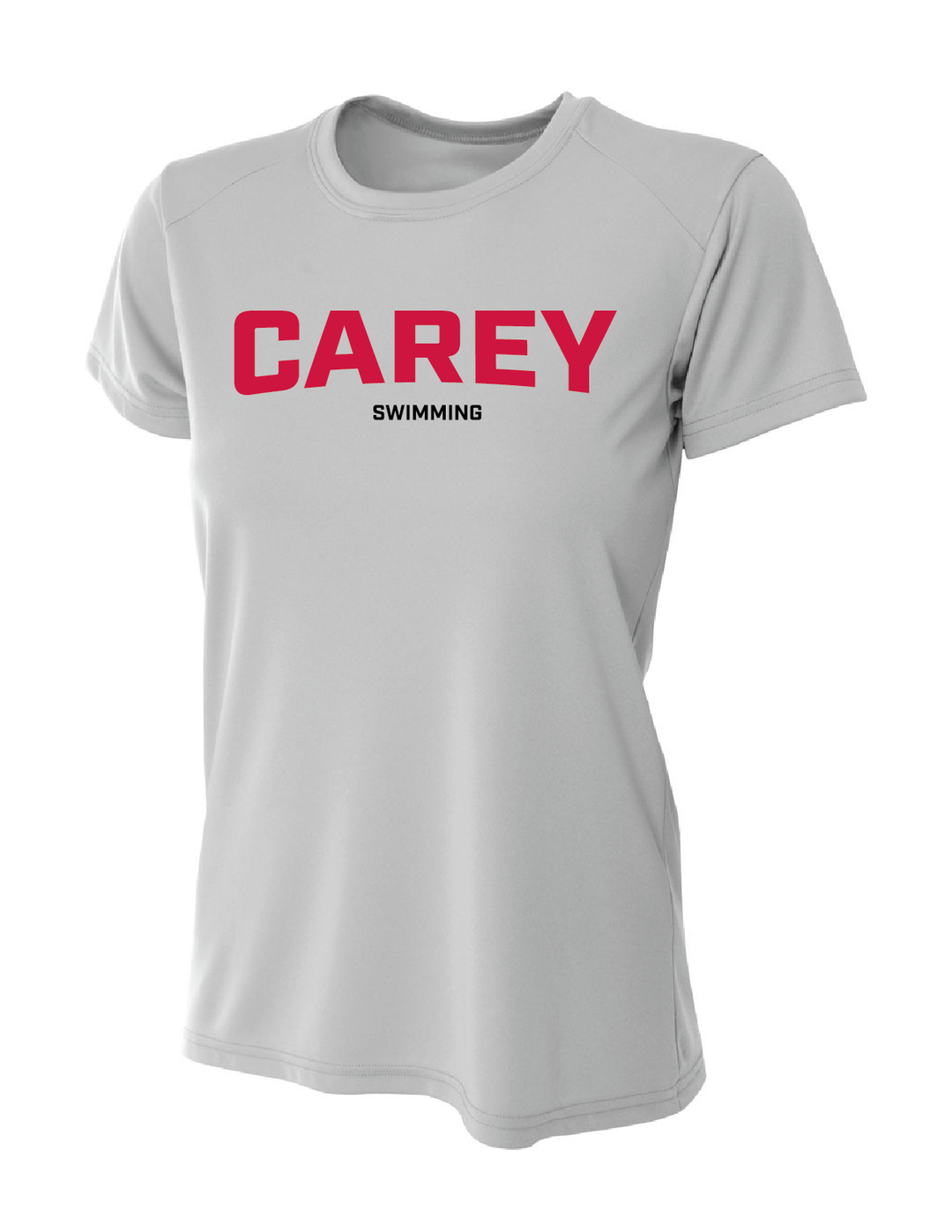WCU Swimming Women's Short-Sleeve Performance Shirt WCU Swim Silver Carey - Third Coast Soccer