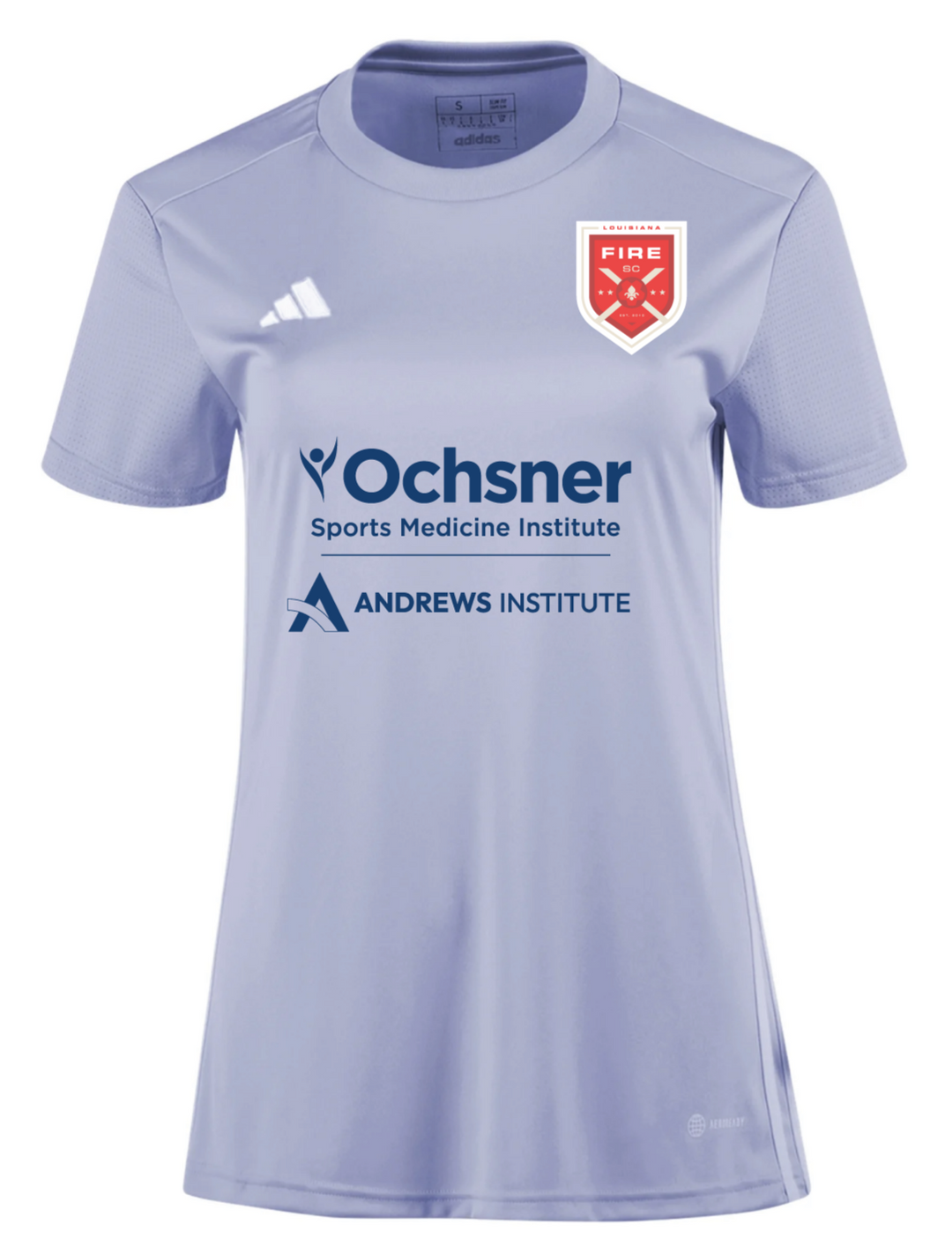 adidas Louisiana Fire Women's Tabela 23 Jersey - Light Grey/White Louisiana Fire 2024-2026 - Third Coast Soccer