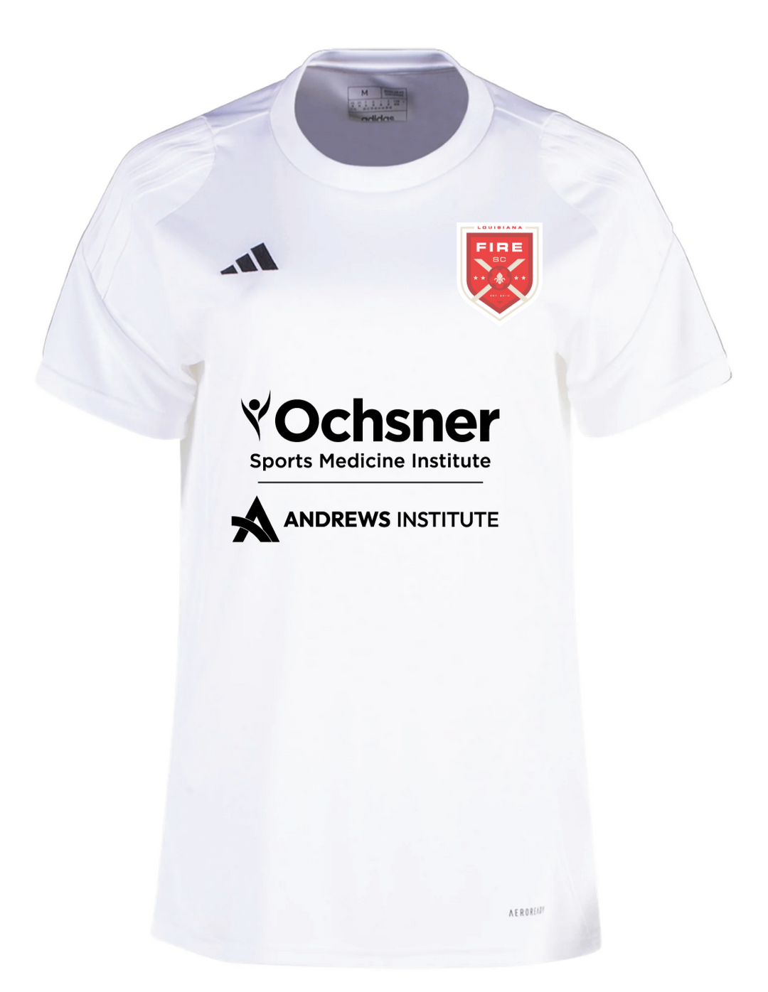 adidas Louisiana Fire Women's Tiro 24 Jersey - White Louisiana Fire 2024-2026 - Third Coast Soccer