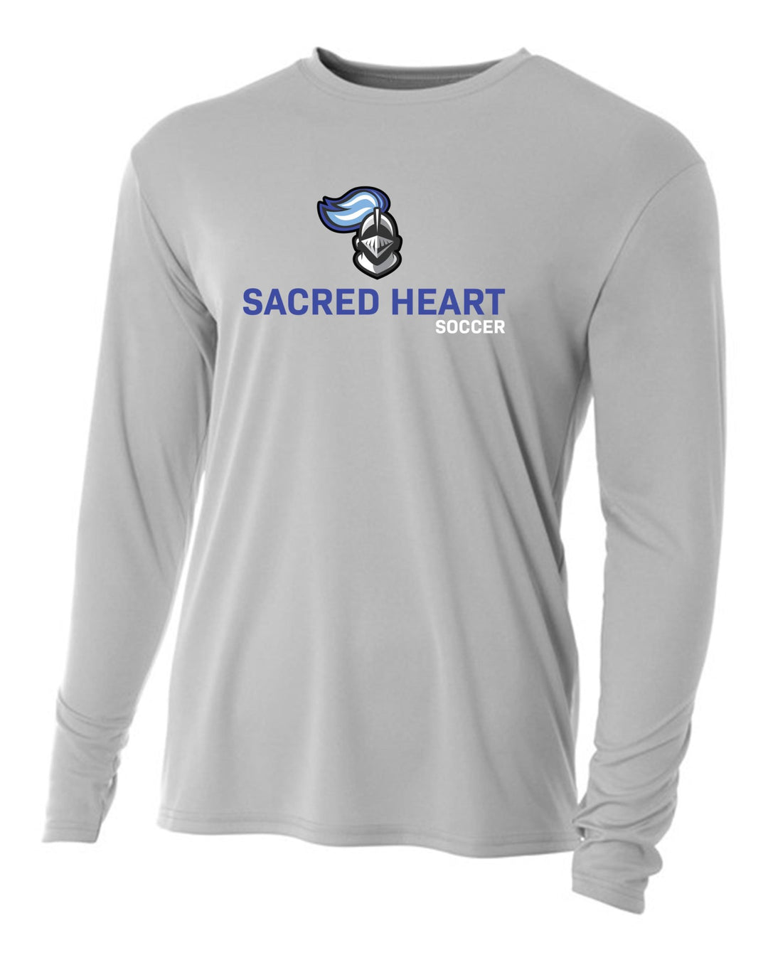A4 Sacred Heart Men's LS Training Jersey - Silver SHH 25 - Third Coast Soccer