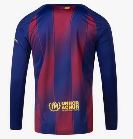Nike FC Barcelona Long-Sleeve Home Jersey 25/26 Club Replica - Third Coast Soccer