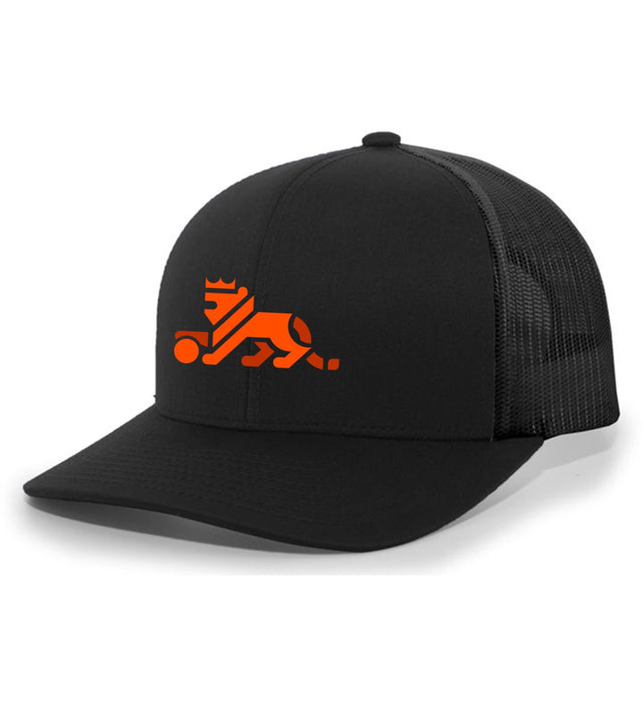 Louisiana Elite Lion Flexfit Premium Trucker Louisiana Elite Spiritwear Full Color Patch Black/Black - Third Coast Soccer