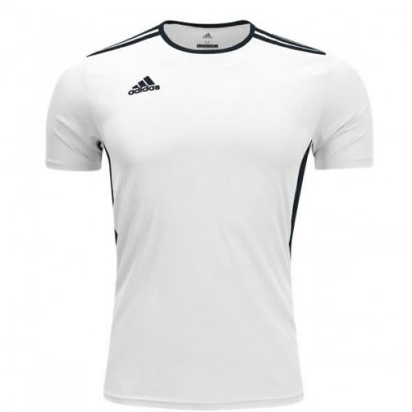 adidas Youth Entrada 18 Jersey - White/Black apparel closeout - Third Coast Soccer