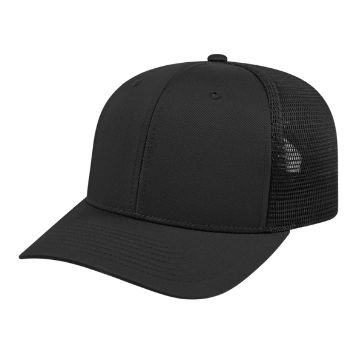 Cap America Flexfit Trucker Hat Hats Black/Black  - Third Coast Soccer