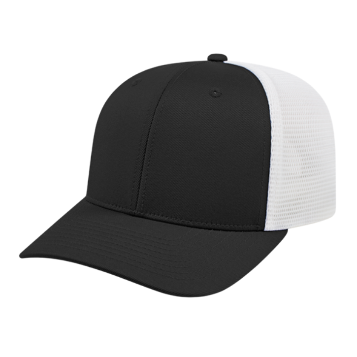 Cap America Flexfit Trucker Hat Hats Black/White  - Third Coast Soccer