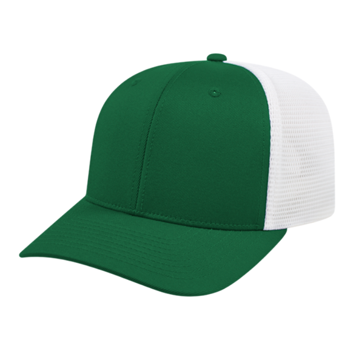 Cap America Flexfit Trucker Hat Hats Dark Green/White  - Third Coast Soccer