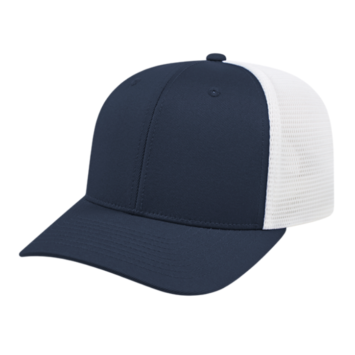 Cap America Flexfit Trucker Hat Hats Navy/White  - Third Coast Soccer