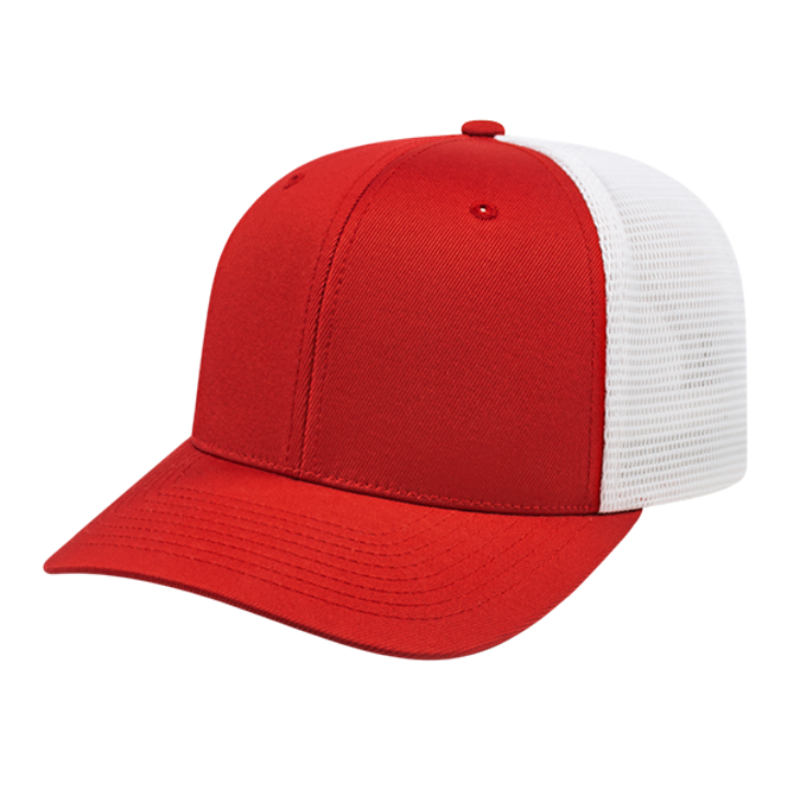 Cap America Flexfit Trucker Hat Hats Red/White  - Third Coast Soccer