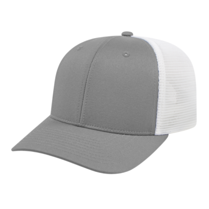 Cap America Flexfit Trucker Hat Hats Silver/White  - Third Coast Soccer