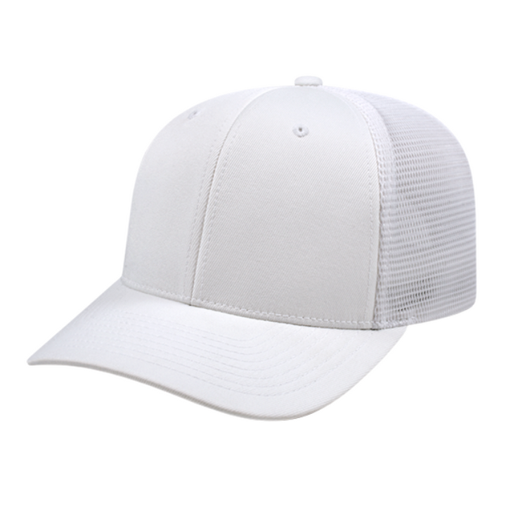 Cap America Flexfit Trucker Hat Hats White/White  - Third Coast Soccer