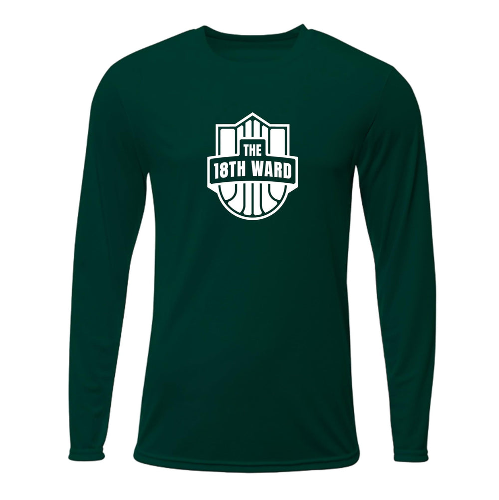 18th Ward Logo Long-Sleeve T-Shirt 18th Ward Spiritwear Forest Mens Small - Third Coast Soccer