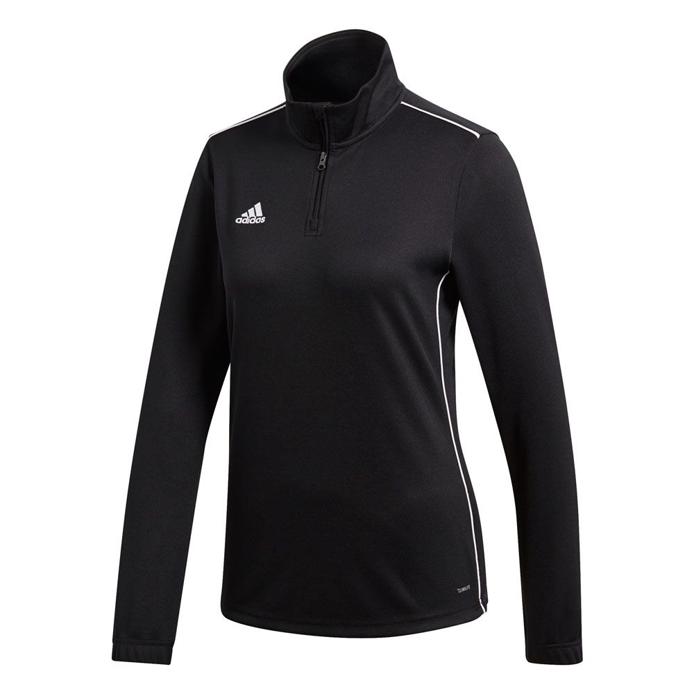 adidas Women's Core 18 Training Top - Black Training Wear   - Third Coast Soccer