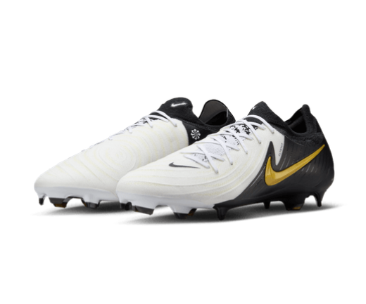Nike Phantom GX II Pro FG - White/Black/Gold Men's Footwear Closeout - Third Coast Soccer