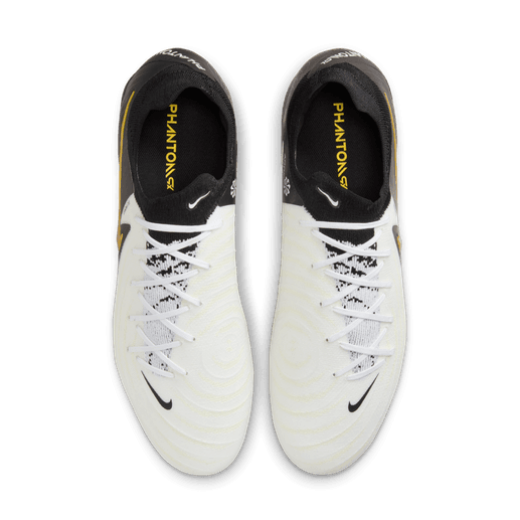 Nike Phantom GX II Pro FG - White/Black/Gold Men's Footwear Closeout - Third Coast Soccer