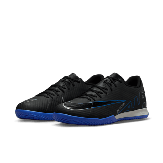 Nike Mercurial Vapor 15 Academy IC - Black/Chrome/Hyper Royal Men's Footwear Closeout   - Third Coast Soccer