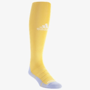 adidas Team Speed Pro OTC Sock - Gold/White Socks   - Third Coast Soccer