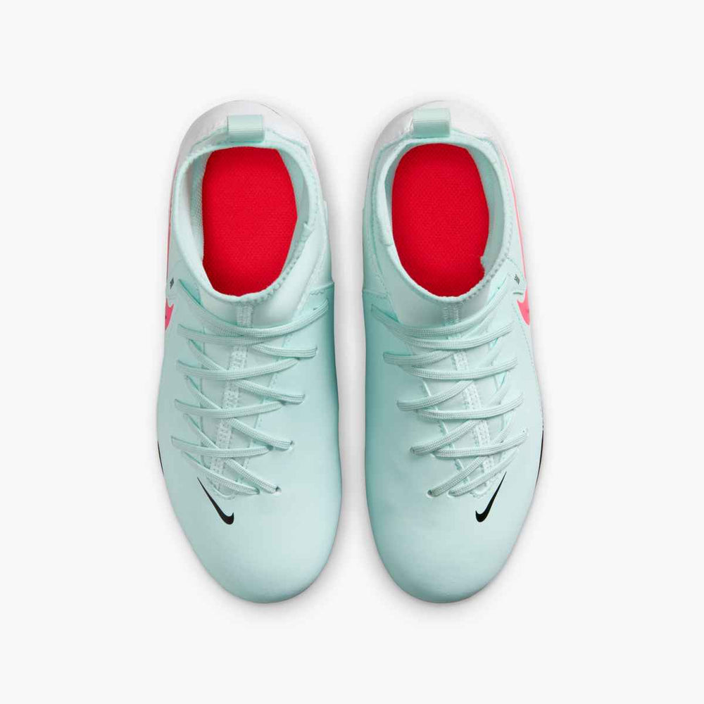 Nike Junior Phantom Luna II Club FG - Mint/Red/Off Noir Youth Footwear - Third Coast Soccer