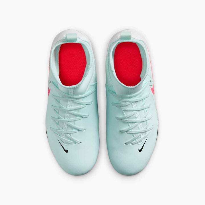 Nike Junior Phantom Luna II Club FG - Mint/Red/Off Noir Youth Footwear - Third Coast Soccer
