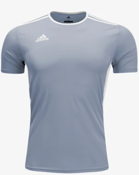 adidas Youth Entrada 18 Jersey - Grey Jerseys   - Third Coast Soccer