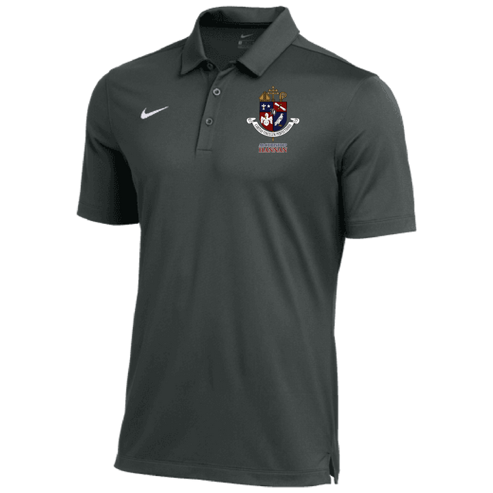 Nike Archbishop Hannan Men's Franchise Polo Hannan Girls 25 Anthracite/White Mens Small - Third Coast Soccer