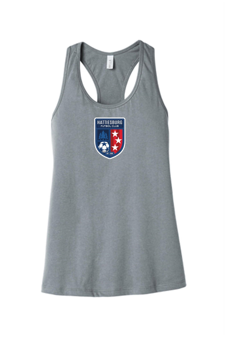 HFC Women's Shield Racerback Tank HFC Spirtwear Grey Womens Small - Third Coast Soccer
