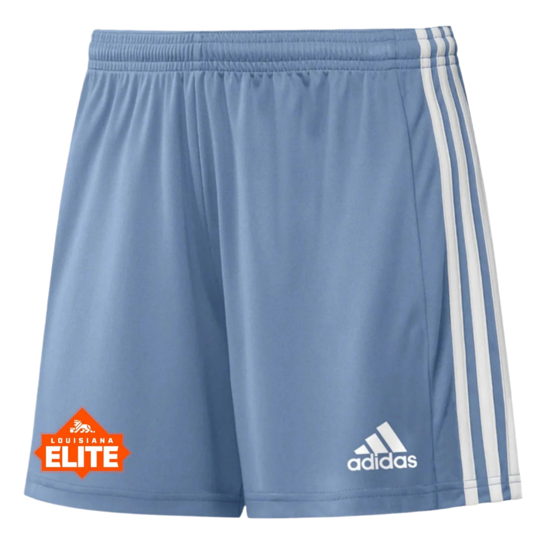 adidas Women's Louisiana Elite Squadra 21 Goalkeeper Short - Light Blue Louisiana Elite Girls - Third Coast Soccer