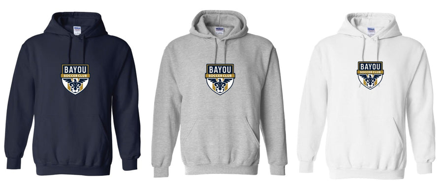 Bayou Soccer Club Logo Hooded Sweatshirt Bayou Soccer Club Spiritwear - Third Coast Soccer