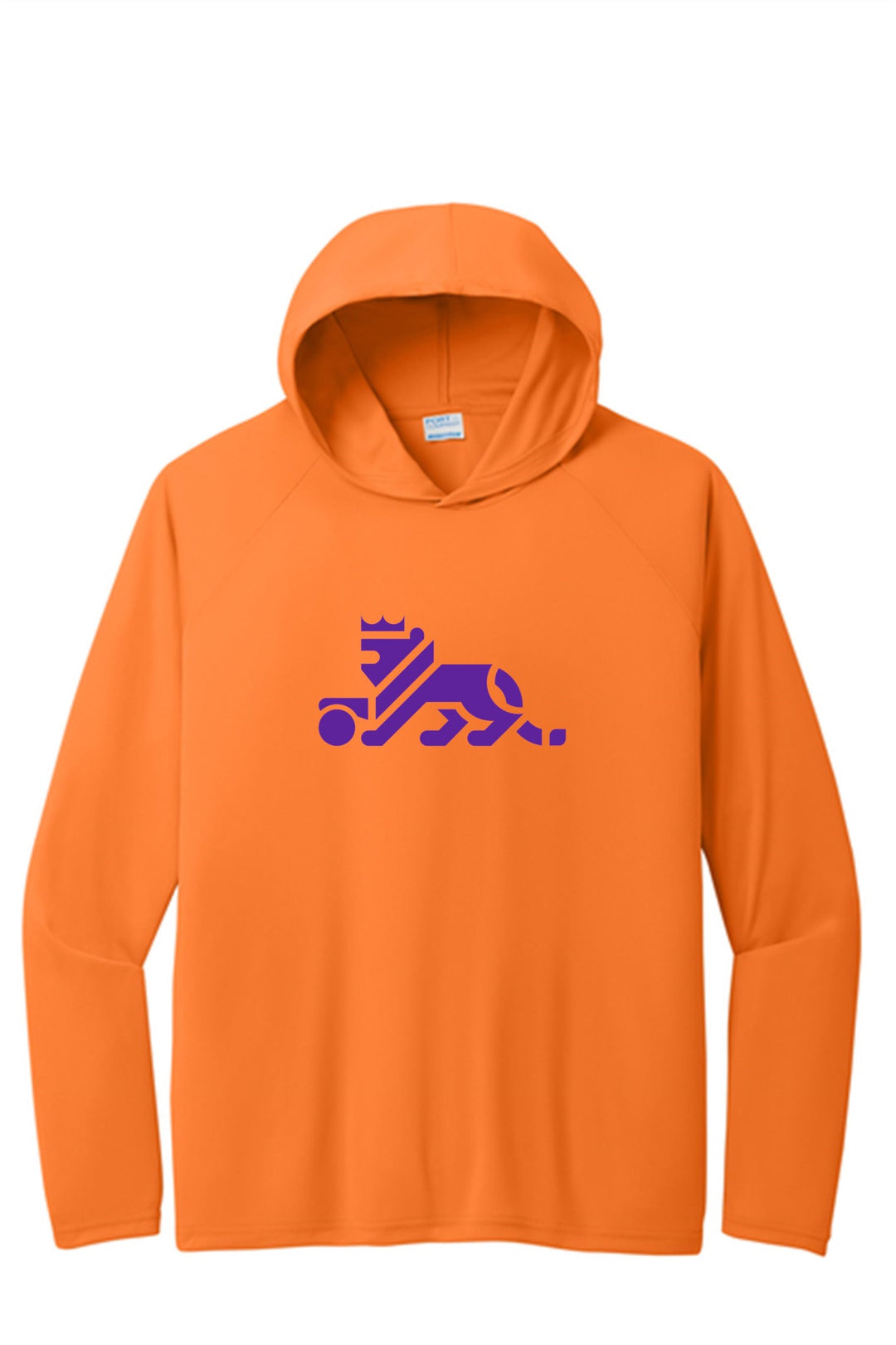 Louisiana Elite Lion Performance Pullover Hooded Tee Louisiana Elite Spiritwear Orange Mens Small - Third Coast Soccer