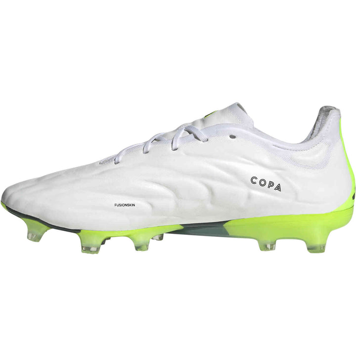 adidas Copa Pure.1 FG - White/Black/Lucid Lemon Men's Footwear Closeout   - Third Coast Soccer