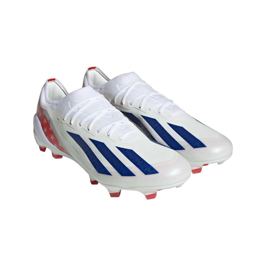 adidas X Crazyfast USA.1 FG - White/Blue/Red Men's Footwear Closeout Feather White/Power Blue/Red Mens 7 - Third Coast Soccer